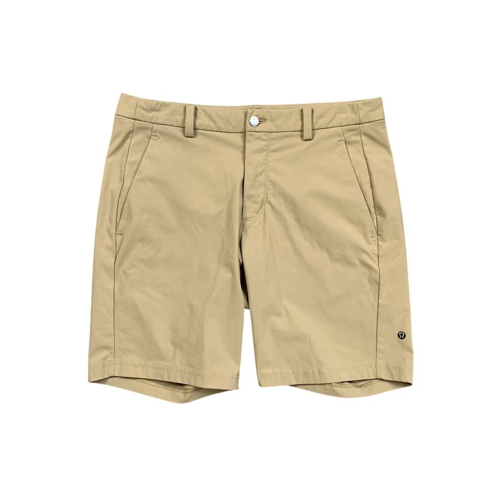 Lululemon Shorts Mens 34 Straw Commission Classic Fit Lightweight Tech Chino
